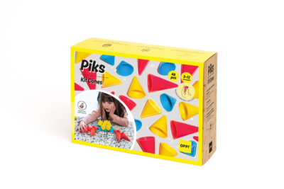 Oppi-Piks-Jeu-Creatif-de-Construction-Kit-cones-48-Pieces-boite