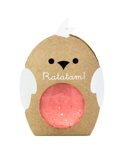 balle-rebondissante-oiseaux-rose