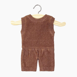 Barboteuse Orlando Tricot Caramel Chiné