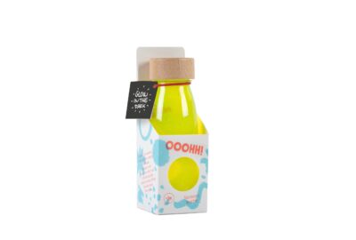 petit-boum-bouteille-sensorielle-liquide-float-brille-dans-le-noir-jaune-fluo-boite