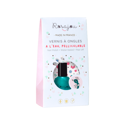 rosajou-vernis-paon-enfant-kids-vert-foncee-a-paillette-boite