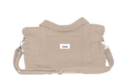 bebel-blonde-et-brune-en-layette-sac-a-langer-24-48H-beige