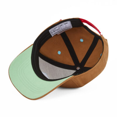 casquette-mini-peanut-hello-hossy-2-5ans-marron-vert-dessous
