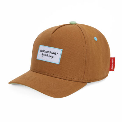 casquette-mini-peanut-hello-hossy-2-5ans-marron-vert-face