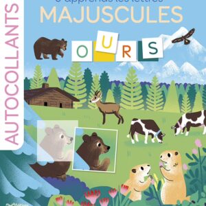 Cahier Autocollant j’apprend les Lettres Majuscules Montagne