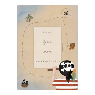 Lot de Cartes D’invitation “Pirate”