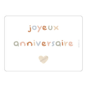 Carte « Joyeux Anniversaire Pastel »