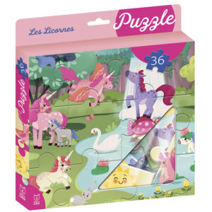 Puzzle les Licornes 36 pcs