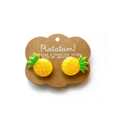boucle-d-oreille-clip-ananas-ratatam-chez-oh-papillou