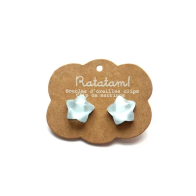 boucle-d-oreille-clip-etoiles-bleu-ratatam-chez-oh-papillou