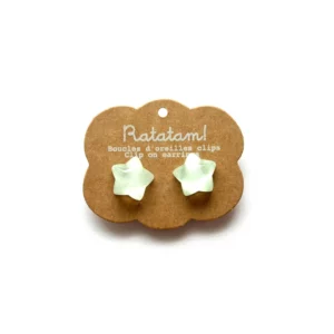 Boucle d’Oreille Etoile – Vert