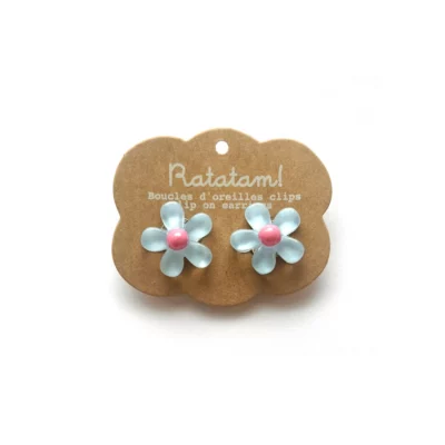 boucle-d-oreille-clip-fleurs-bleu-ratatam-chez-oh-papillou